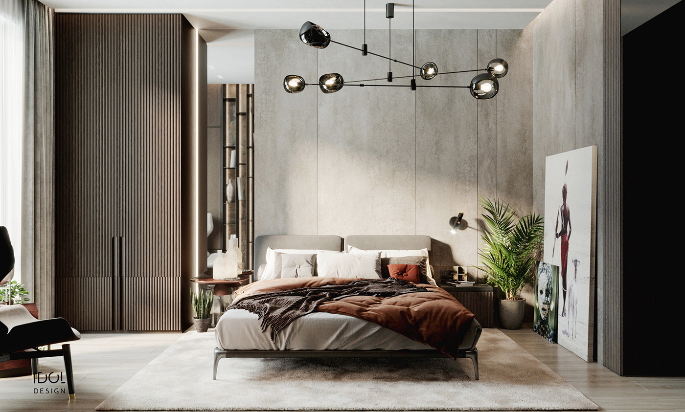 Thiết kế nội thất chung cư cho phòng ngủ master