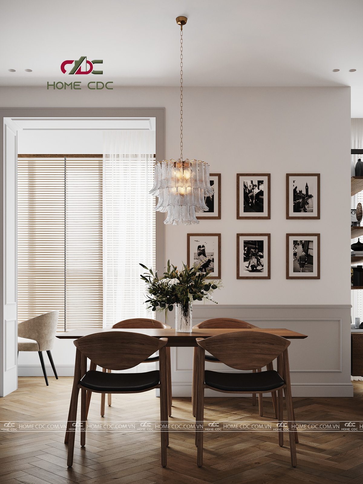 thiết kế nội thất chung cư- bàn ăn phong cách cổ điển