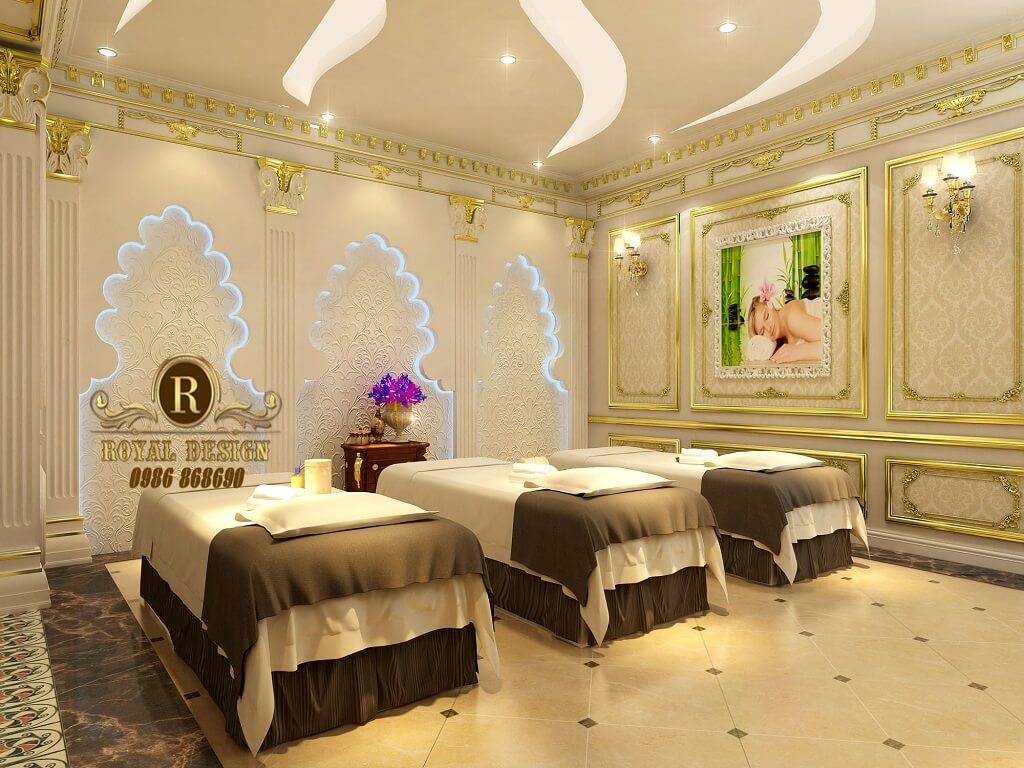 Thiết kế tân cổ điển cho nội thất Spa sang trọng